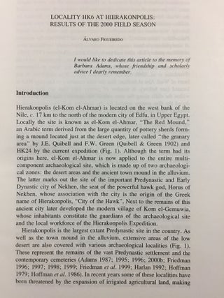 Egypt at its origins. Vol. I: Studies in memory of Barbara Adams.