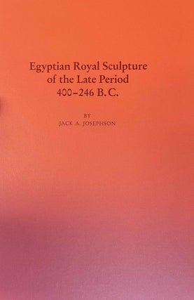 Item #M2960v Egyptian royal sculpture of the Late Period 400-246 B.C. JOSEPHSON Jack A