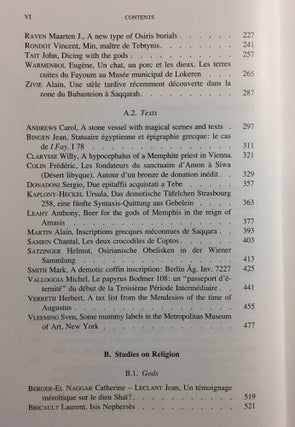 Egyptian religion. The last thousand years. Studies dedicated to the memory of Jan Quaegebeur. Vol. I & II (complete set)[newline]M2964-04.jpg