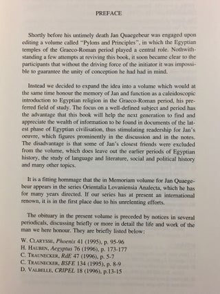 Egyptian religion. The last thousand years. Studies dedicated to the memory of Jan Quaegebeur. Vol. I & II (complete set)[newline]M2964-08.jpg