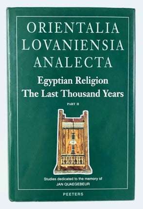 Egyptian religion. The last thousand years. Studies dedicated to the memory of Jan Quaegebeur. Vol. I & II (complete set)[newline]M2964a-13.jpeg