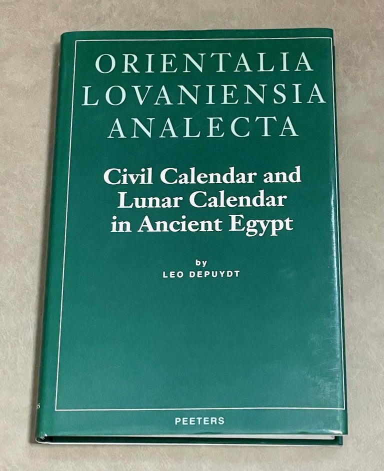 Item #M2968a Civil calendar and lunar calendar in Ancient Egypt. DEPUYDT Leo.[newline]M2968a-00.jpeg