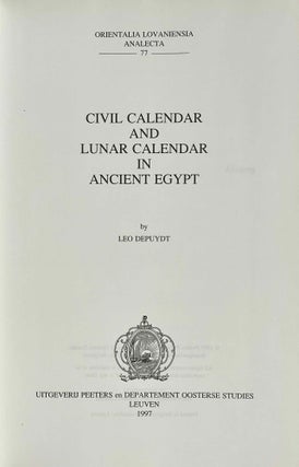 Civil calendar and lunar calendar in Ancient Egypt[newline]M2968a-01.jpeg
