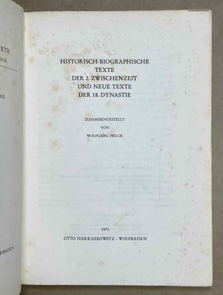 Historisch-biographische Texte des 2. Z.Z. und neue Texte der 18. Dynastie.[newline]M2970b-01.jpeg