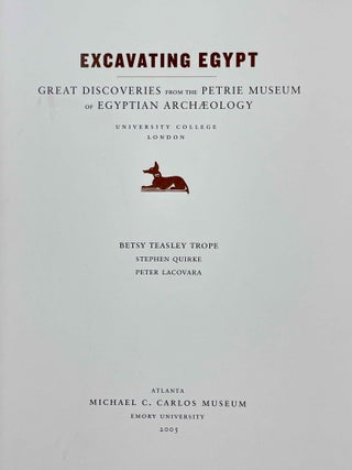 Excavating Egypt. Great discoveries from the Petrie museum of Egyptian archaeology[newline]M2975-01.jpeg