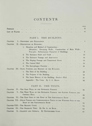 The cenotaph of Seti I at Abydos. Vol. I: Text. Vol. II: Plates (complete set)
