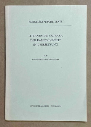 Item #M2980a Literarische Ostraka der Ramessidenzeit in Übersetzung. FISCHER-ELFERT Hans Werner[newline]M2980a-00.jpeg