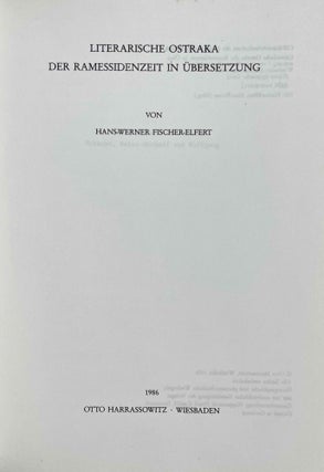 Literarische Ostraka der Ramessidenzeit in Übersetzung[newline]M2980a-01.jpeg
