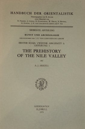 Item #M2982a The prehistory of the Nile valley. ARKELL Anthony John[newline]M2982a.jpg