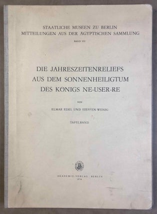 Item #M2989c Die Jahreszeitenreliefs aus dem Sonnenheiligtum des Königs Ne-User-Re. EDEL Elmar -...