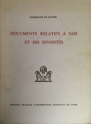 Item #M2991 Documents relatifs à Saïs et à ses divinités. SAYED...[newline]M2991.jpg