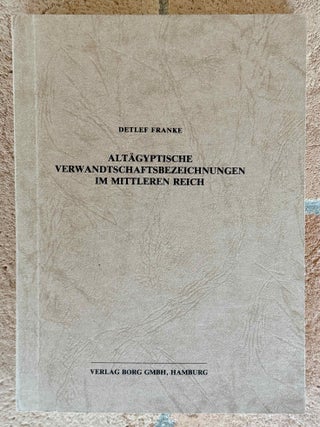 Item #M2997b Alt&auml;gyptische Verwandtschaftsbezeichnungen im Mittleren Reich. FRANKE Detlef[newline]M2997b-00.jpeg