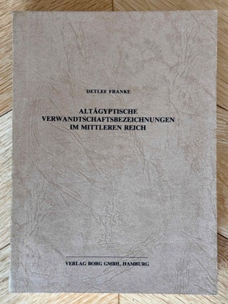 Item #M2997c Alt&auml;gyptische Verwandtschaftsbezeichnungen im Mittleren Reich. FRANKE Detlef[newline]M2997c-00.jpeg