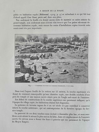 Rapports pr&eacute;liminaires. Tome VIII. 1e partie: M&eacute;damoud (1930). Les fouilles.[newline]M3003c-06.jpeg