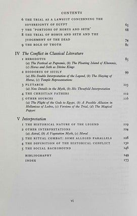 The conflict of Horus and Seth from Egyptian and classical sources