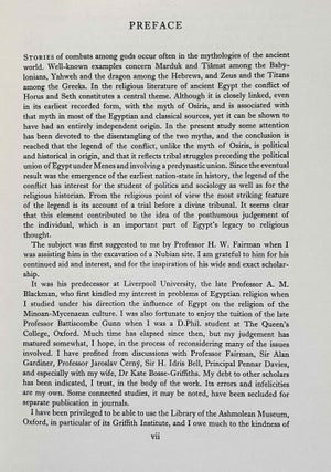 The conflict of Horus and Seth from Egyptian and classical sources