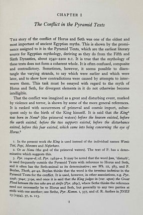 The conflict of Horus and Seth from Egyptian and classical sources