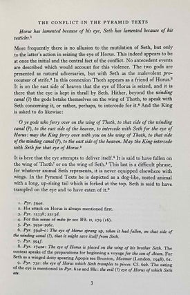 The conflict of Horus and Seth from Egyptian and classical sources