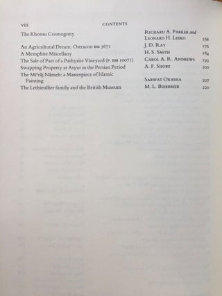 Festschrift Edwards. Pyramid Studies and Other Essays Presented to I. E. S. Edwards.