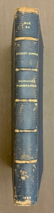 Item #M3037h Les noms des domaines funéraires sous l'Ancien Empire égyptien....