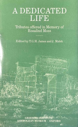 Item #M3038a A Dedicated life. Tributes offered in memory of Rosalind Moss. MOSS Rosalind - JAMES...