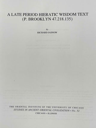 A late period hieratic wisdom text (P. Brooklyn 47.218.135)[newline]M3039a-01.jpeg