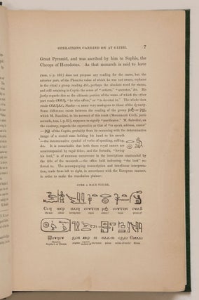Operations carried on at the pyramids of Gizeh in 1837. With an account of a voyage in Upper Egypt and an appendix. Vol. I, II & III (complete set)[newline]M3048-07.jpg