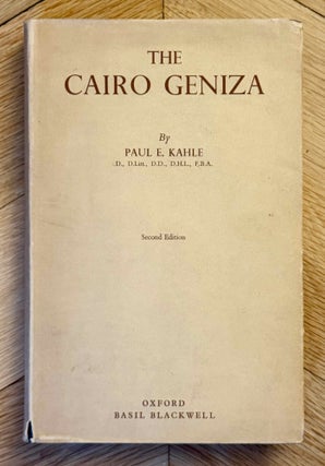 Item #M3056 The Cairo Geniza. KAHLE Paul