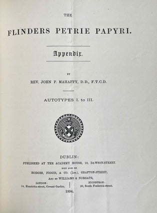 The Flinders Petrie Papyri with Transcriptions, Commentaries and Index. Part II.[newline]M3060b-14.jpeg