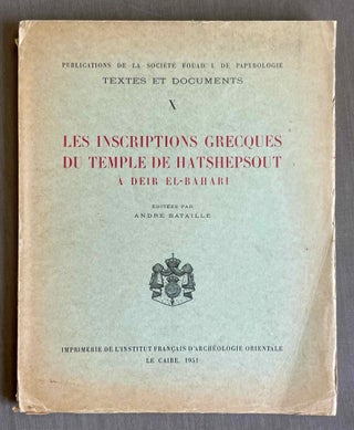 Item #M3072e Les inscriptions grecques du temple de Hatshepsout à Deir el-Bahari. BATAILLE...