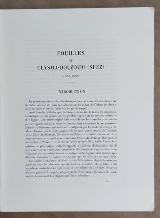 Rapport sur les fouilles de Clysma-Golzoun (Suez) (1930-1932)[newline]M3073a-01.jpeg