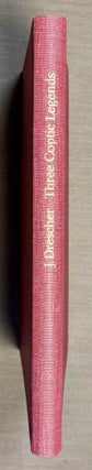 Item #M3075c Three coptic legends. Hilaria - Archellites - The seven sleepers. Edited with...