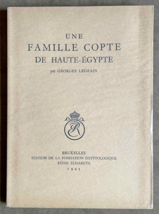 Item #M3076a Une famille copte de Haute Egypte. LEGRAIN Georges