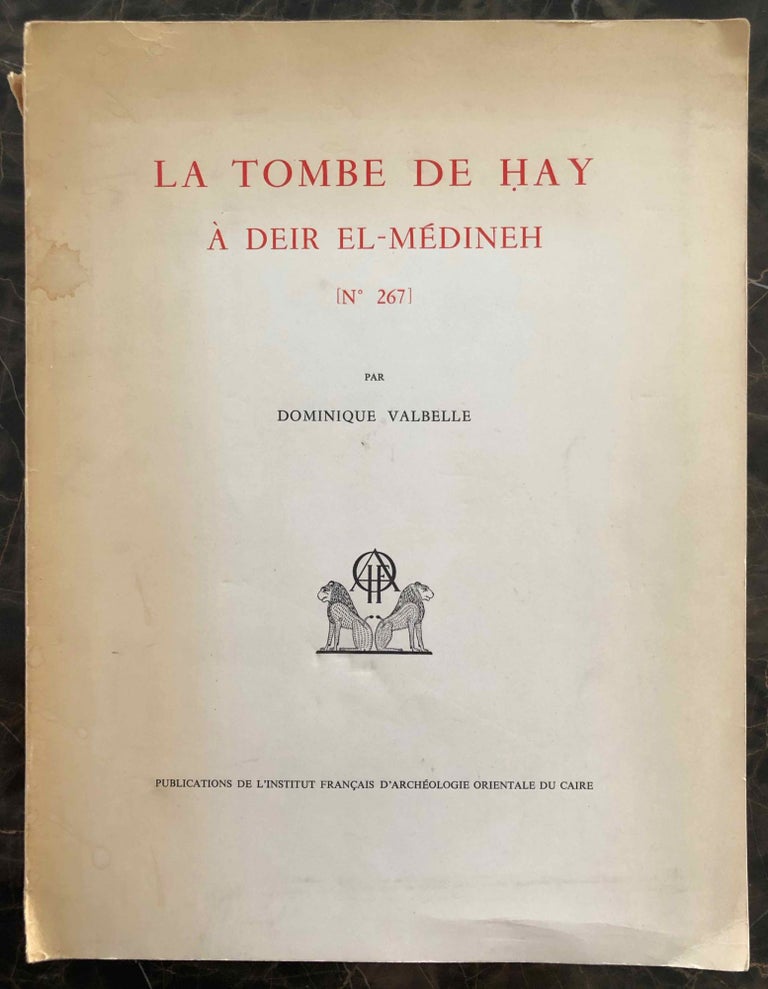 Item #M3087b La tombe de Hay (N° 267) à Deir el-Medineh. VALBELLE Dominique.[newline]M3087b.jpg
