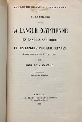 De la parenté entre la langue égyptienne, les langues sémitiques et les langues indo-européennes, d'après les travaux de M. Carl Abel[newline]M3092-03.jpeg