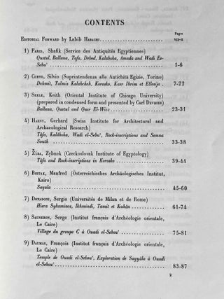 Actes du 2e symposium international sur la Nubie (Février 1-3, 1971)