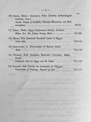 Actes du 2e symposium international sur la Nubie (Février 1-3, 1971)