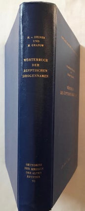 Item #M3097a Wörterbuch der Ägyptischen Drogennamen. DEINES Hildegard - GRAPOW Hermann, von[newline]M3097a.jpg