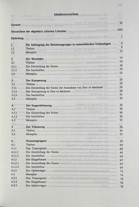 Der Übergang ins Jenseits in den thebanischen Beamtengräbern der Ramessidenzeit