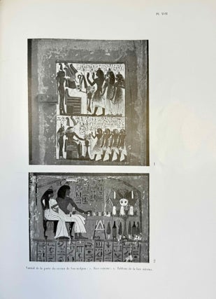 La tombe n°1 de Sen-nedjem à Deir el-Medineh + Croquis de position (complete set)