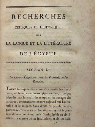 Recherches critiques et historiques sur la langue et la littérature de l'Egypte[newline]M3135a-06.jpeg