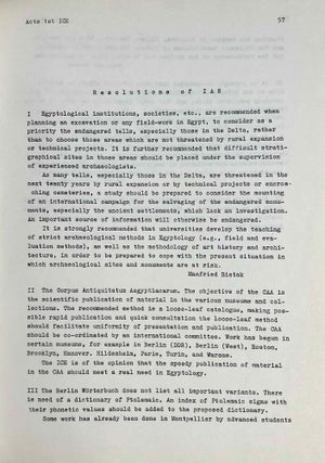 Acts of the First international Congress of Egyptology, Cairo, October 2-10, 1976.[newline]M3137-10.jpeg