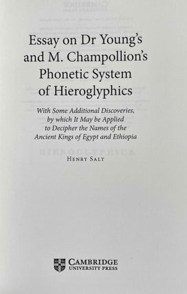 Essay on Dr. Young's and M. Champollion's Phonetic System of Hieroglyphics[newline]M3142c-01.jpeg