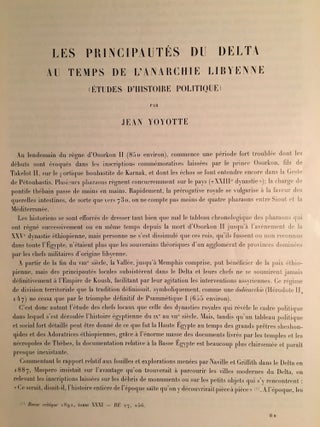 Les Principautés du Delta au temps de l'anarchie libyenne