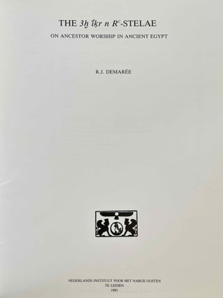 The 3h ikr n Rc-Stelae on ancestor worship in ancient Egypt[newline]M3163b-01.jpeg