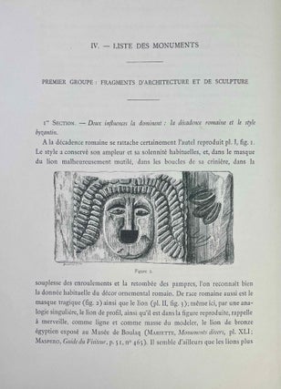 Les monuments coptes du Musée de Boulaq. Catalogue des sculptures et stèles ornées de la salle copte du Musée de Boulaq.