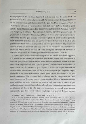 Monuments pour servir à l'histoire de l'Egypte chrétienne aux IVe et Ve siècles