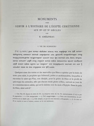 Monuments pour servir à l'histoire de l'Egypte chrétienne aux IVe et Ve siècles