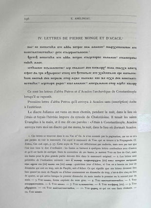 Monuments pour servir à l'histoire de l'Egypte chrétienne aux IVe et Ve siècles