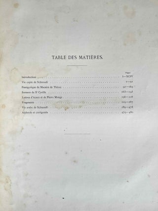 Monuments pour servir à l'histoire de l'Egypte chrétienne aux IVe et Ve siècles
